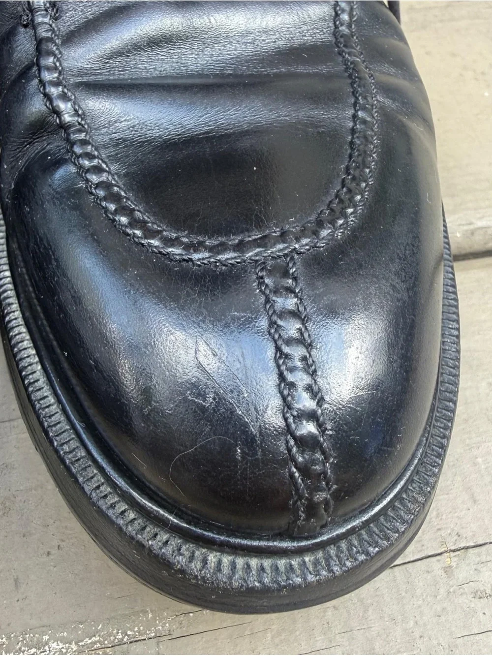 Gravati Black Leather Lace Up Dress Shoes size 8.5 W